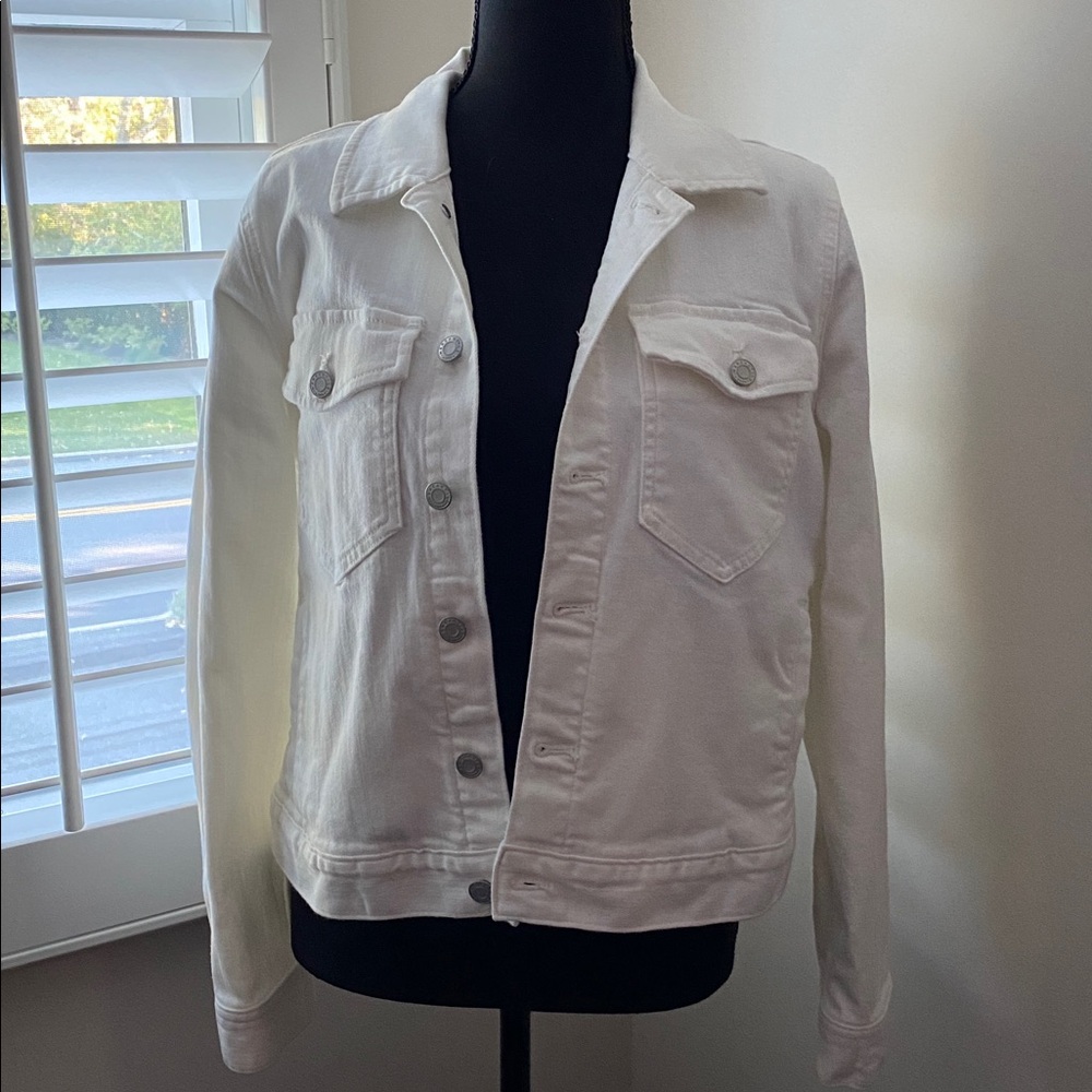 J.Crew Mercantile White Denim Jacket